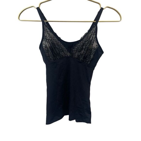 Ruby Ribbon Black Lace Shapewear Tank Top Size 30 1749 - Picture 3 of 8